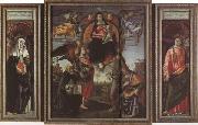 Domenicho Ghirlandaio, Madonna in der Gloriole mit Heiligen